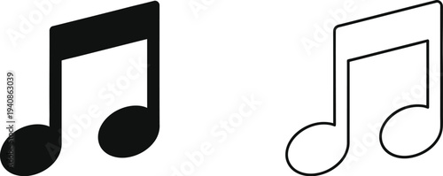 Music notes symbols Vector