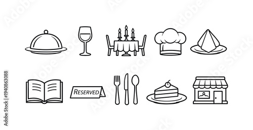 Education and learning linear icon set. school-themed outline icons collection