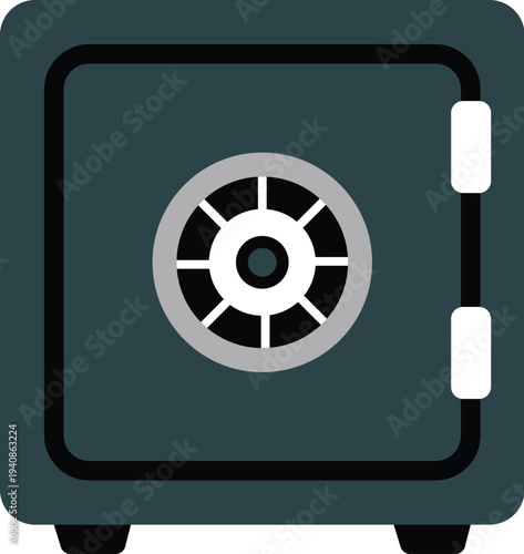 Secure safe with combination lock on front