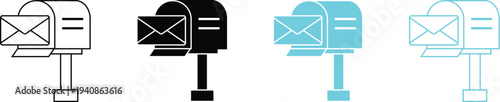 Mailbox icon element for design 