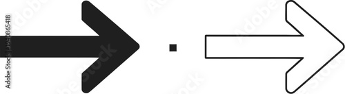 Arrows pointing in opposite directions Vector