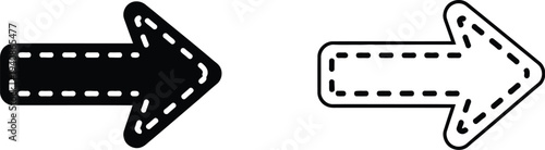 Arrows road signs direction Vector