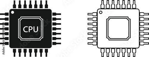 Cpu central processing unit chipset Vector