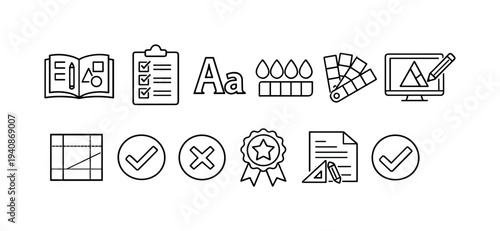 Technology, gadget flat icon set. devices, electronics icons flat collection