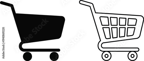 Shopping cart icons Vector