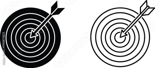 Target practice bullseye Vector