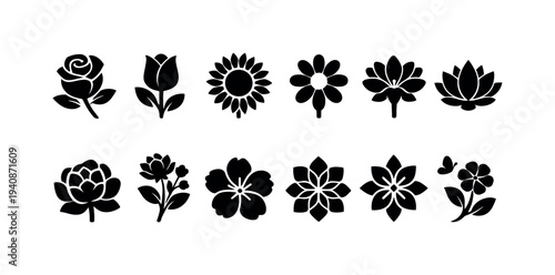 Business and finance icon set. modern flat icons for corporate and financial use