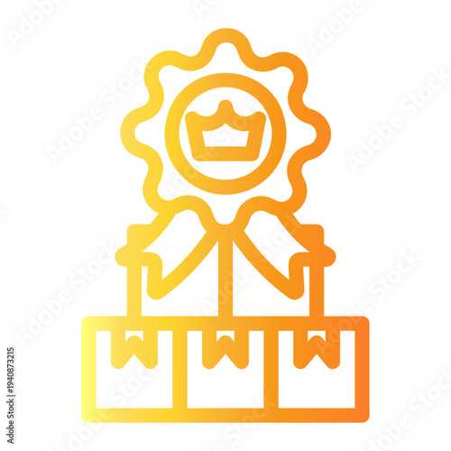 brand Line Gradient Icon