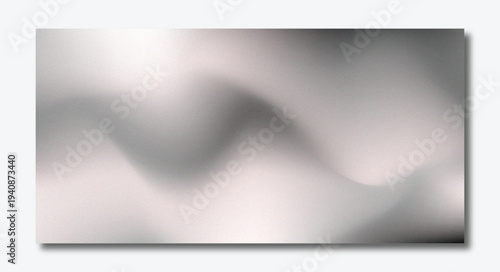 Abstract Metallic Silver Mesh Gradient Background with Grainy Texture, Elegant Fluid Platinum Wave Surface, Modern Minimalist Blurred Motion Design for Cinematic Luxury Brand and Tech Header