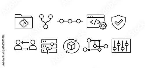 Recycling, waste management icon set. clean environment icons flat collection