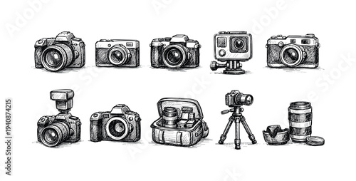 Food and drink silhouette icon set. culinary, beverage icons in silhouette style