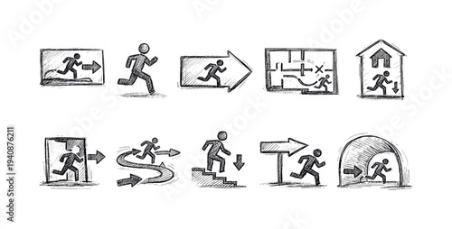 Music instrument silhouette icon set for musicians, bands, and orchestras