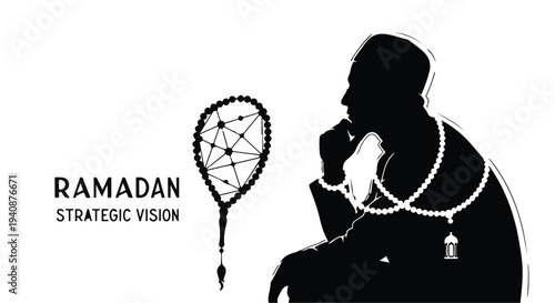 Ramadan strategic vision concept with dreamcatcher