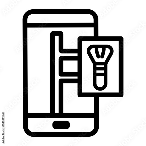 makeup store Line Icon