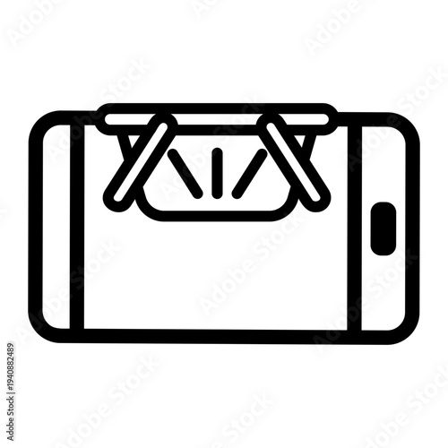 online store Line Icon