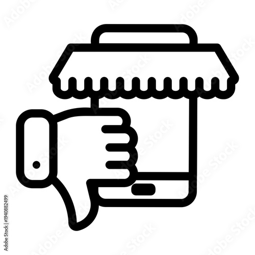 review store Line Icon