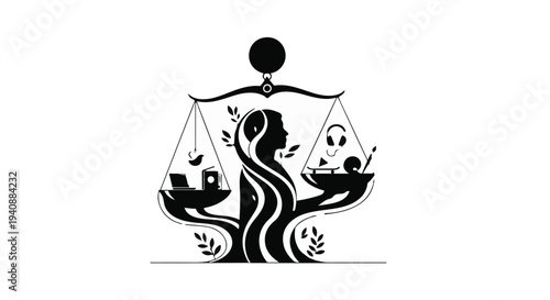 balance between work and leisure concept