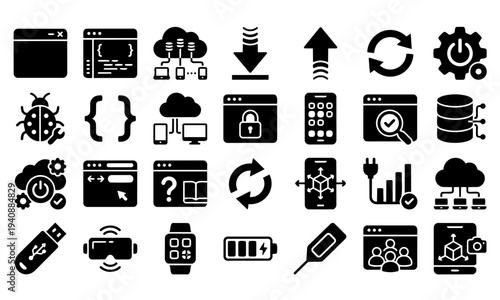 Software Development and Coding Icons