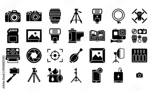 Automotive Repair and Mechanic Tools Icon Collection
