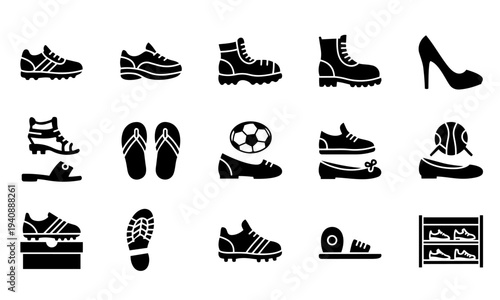 Gym Fitness Exercise Equipment Outline Icons