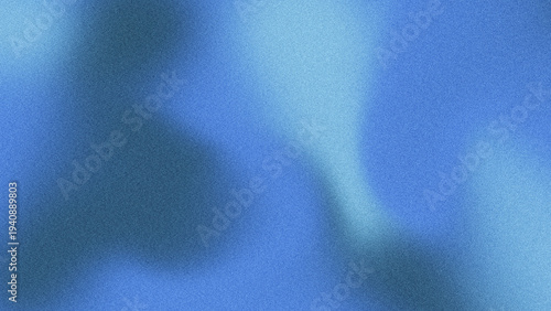 Deep Blue Abstract Grain Texture Background with Smooth Flowing Light Waves, Soft Gradient Noise Pattern, Modern Cool Toned Digital Backdrop for Technology or Creative Design