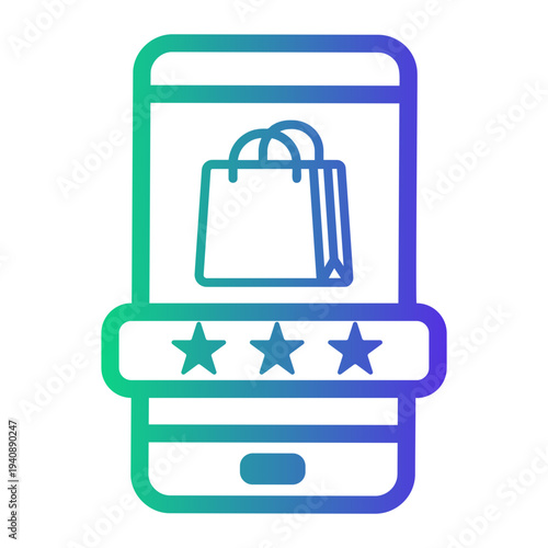 good rating Line Gradient Icon