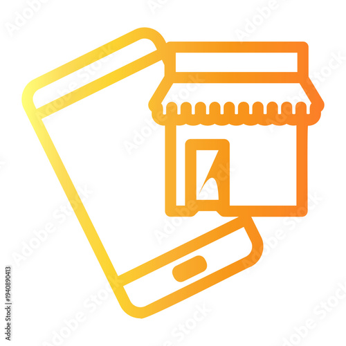 digital marketing Line Gradient Icon