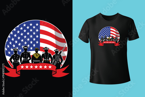 Happy veterans day t-shirt design