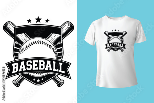 Baseball T shirt - Baseball Lover T shirt Design Template