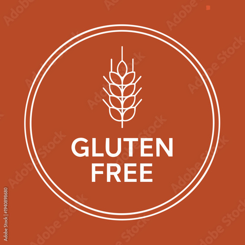 Gluten Free Icon. Wheat Ear Symbol. Healthy Food Sign.