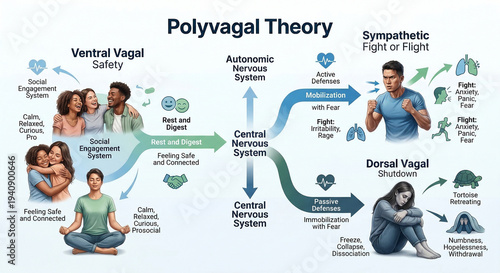 Polyvagal Theory Nervous System Regulation Safety Fight Flight and Shutdown
