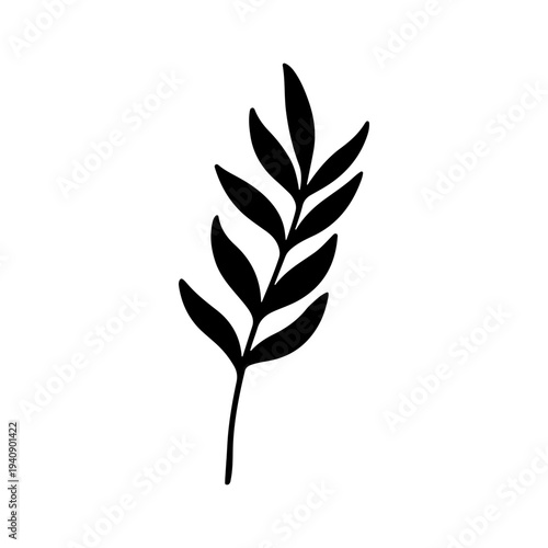 Hand drawing Leaf Vector