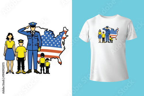 American Flag With Camo PNG