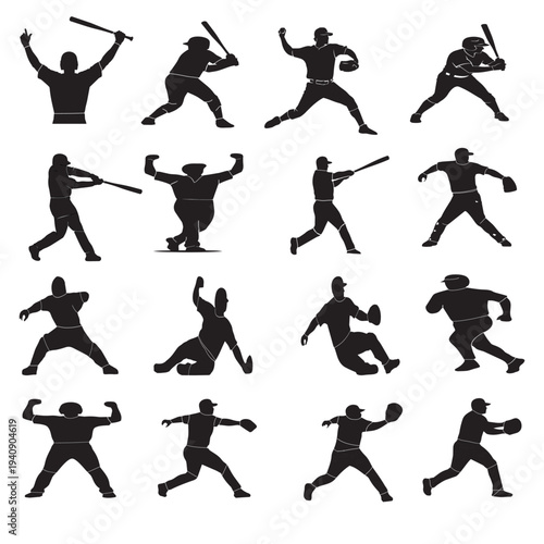 vector silhouettes of people