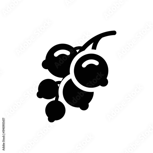 Cute black and white cartoon puppy face vector illustration isolated on white background