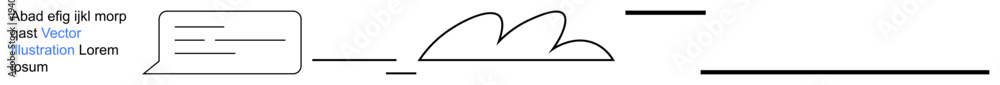 Obraz premium Data sharing, cloud storage, connectivity, technology, innovation, communication. Speech bubble connecting to a cloud symbol. Data sharing and cloud storage concept