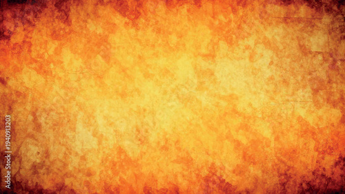 Abstract Orange Yellow Grunge Watercolor Texture Background