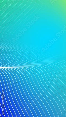 curved wavy lines tech futuristic motion background. dynamic abstract line waving loop line. Metaverse Abstract Seamless wave abstract lines stream 4K background loop