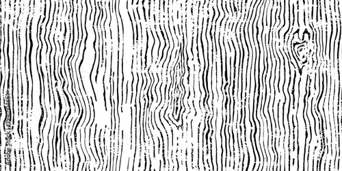 Grunge wood texture, seamless pattern, wood plank, black and white, vector design