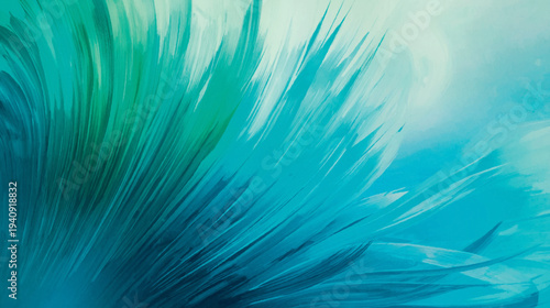 Abstract Blue Motion Blur Background with Dynamic Splash Effect