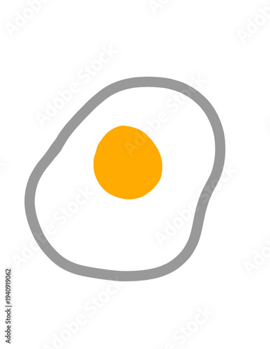 fried egg vector illustration