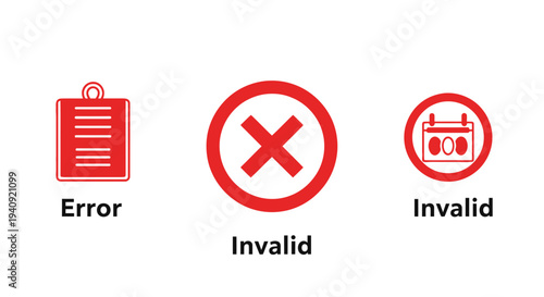 Error invalid and invalid symbols for communication of negative concepts