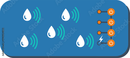 A sleek patch displays hydration monitoring with wireless connectivity icons and battery status. Modern design, ideal for health tech visuals.