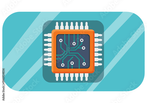 A sleek electronic skin patch chip design on a transparent background. Modern, digital, and visually appealing for tech-related projects.