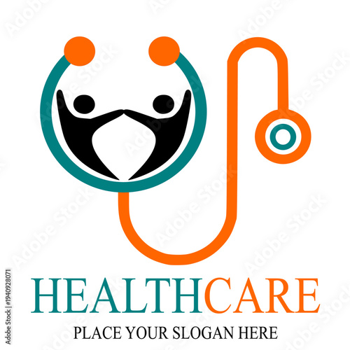 Health care medical logo vector design 