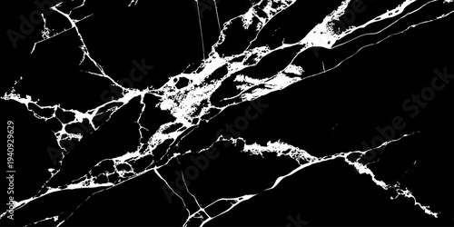 Black Marble Texture: A close-up view unveils the intricate beauty of a black marble surface, showcasing delicate white veining and natural patterns. Capturing timeless elegance and luxury
