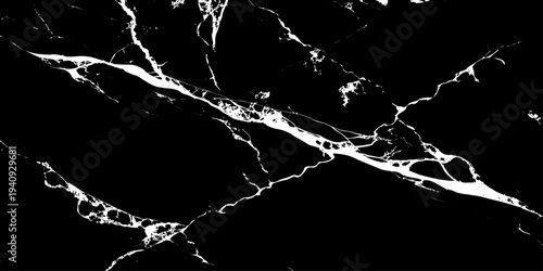 "Elegant black marble texture with striking white veins. Perfect for backgrounds, modern interior design, luxury product mockups, and digital graphics requiring a high-contrast natural stone effect"