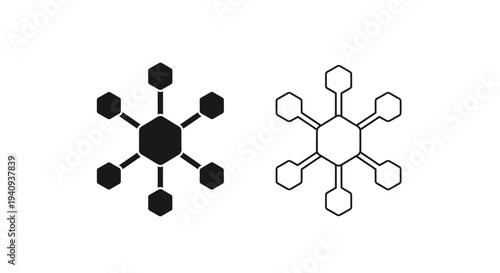 Molecular structure chemistry science Vector