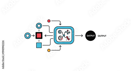 Complex data processing system with multiple inputs producing a single output result efficiently