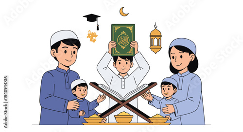 Medical team celebrating success with newborn baby in hospital delivery room